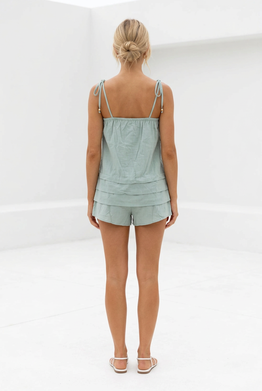 Renae Strappy Short Set Sage