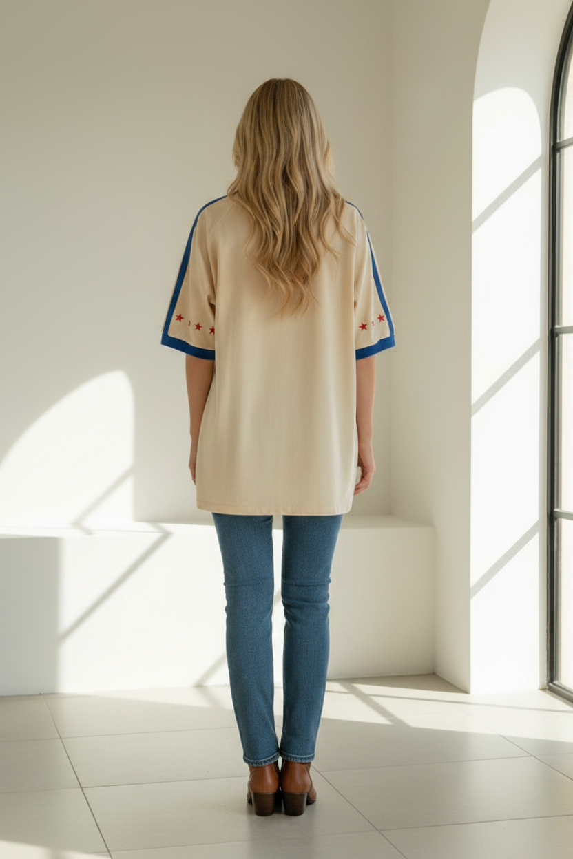 It Ain't Luck Tee Beige