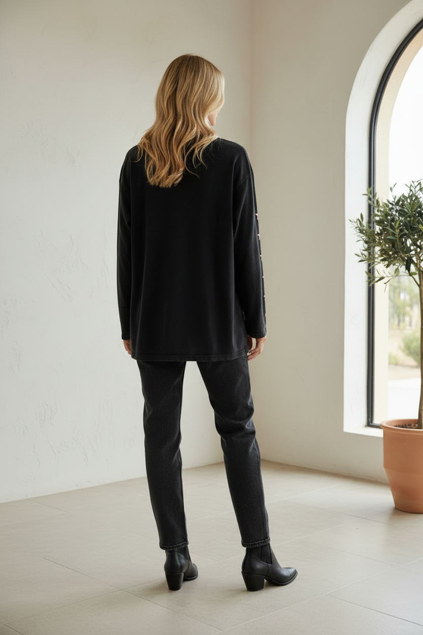 Lovers Club Mermaid Tee Black