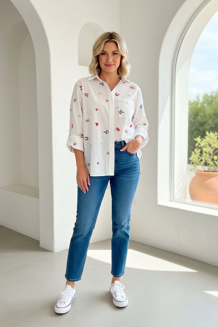 LA Embroidered Shirt