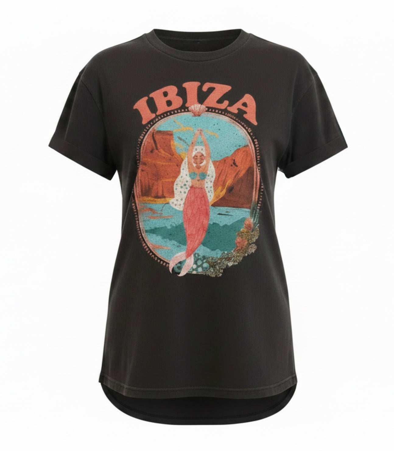 Ibiza Vintage Tee Washed Black