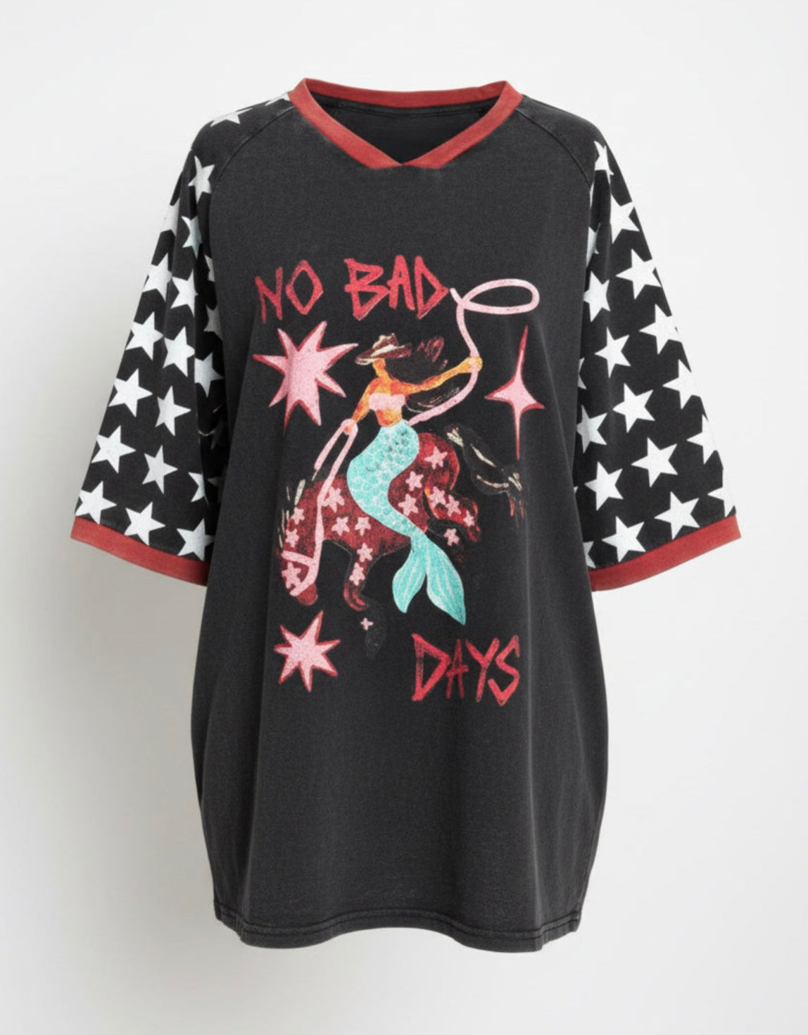 No Bad Days Tee Black Acid