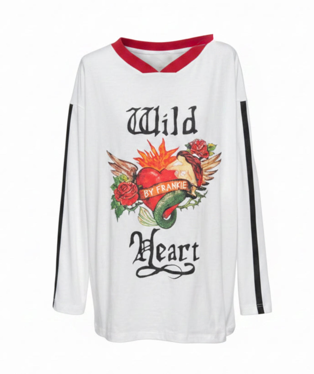 Wild Heart Long Sleeve Tee White