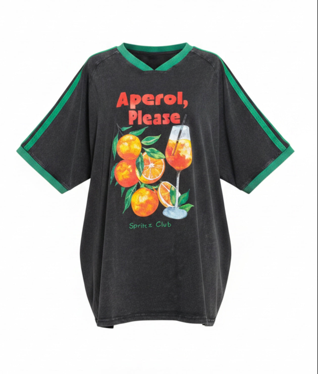 Aperol Please By Frankie Tee Acid Black