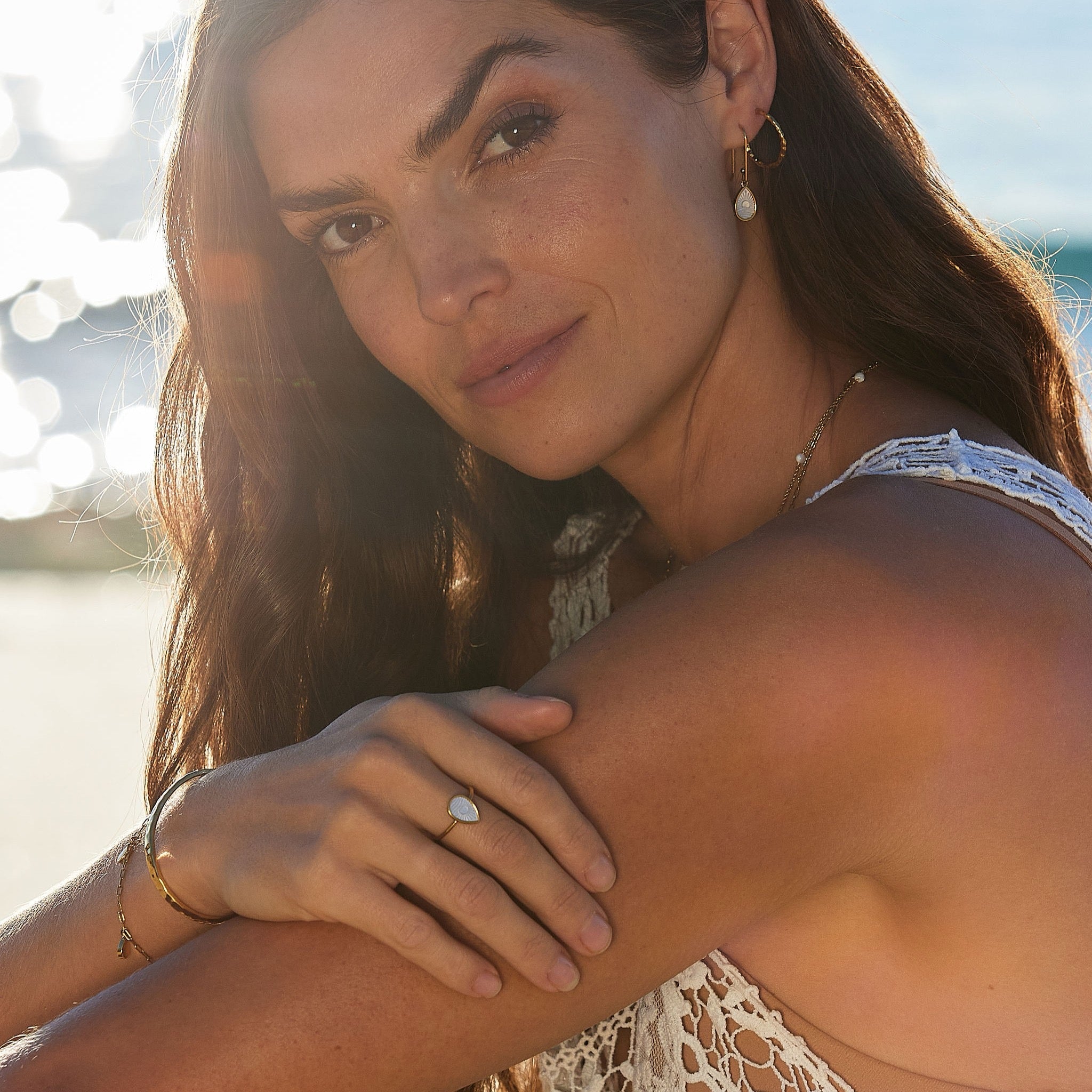 Kailani Mira Earrings in Gold