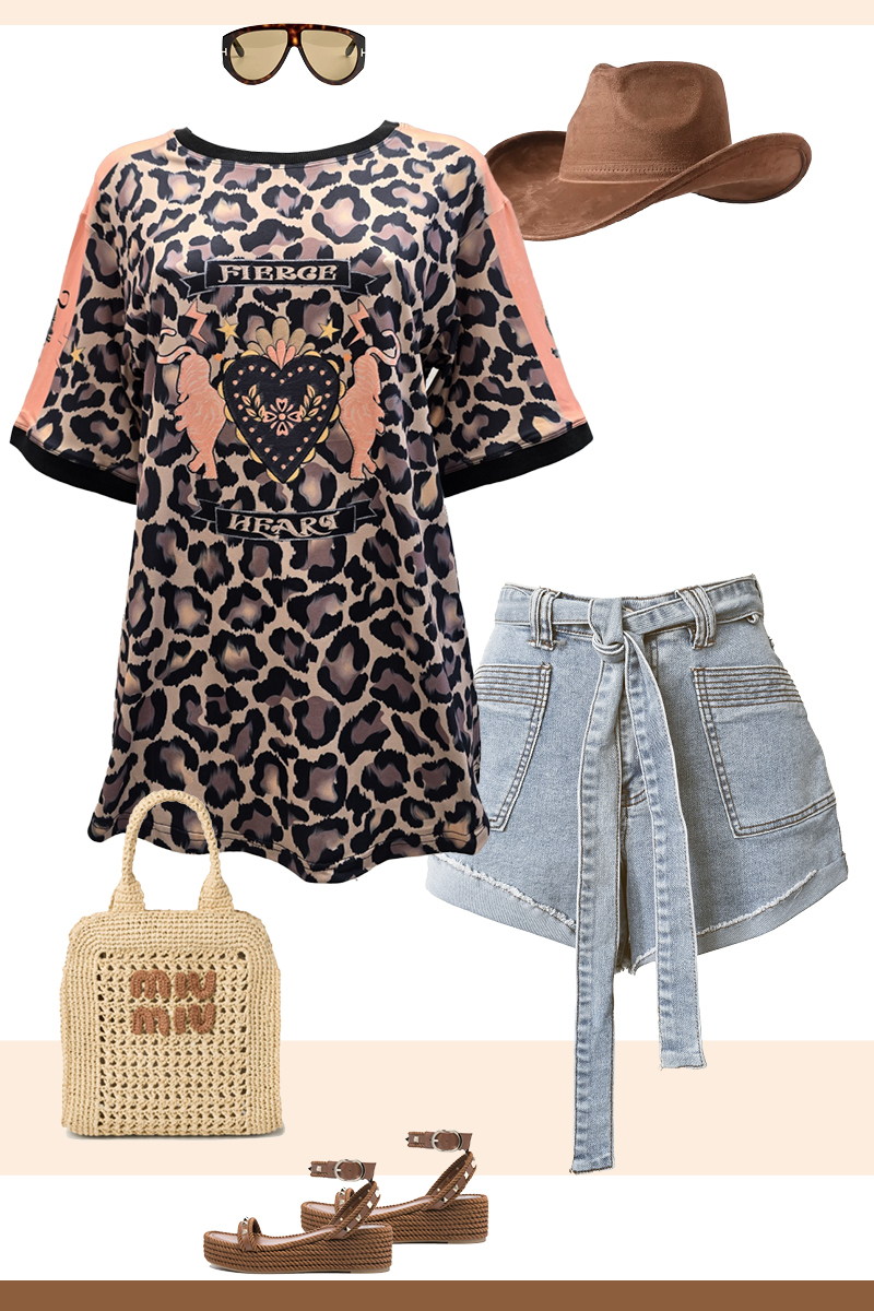 Fierce Heart Leopard Tee