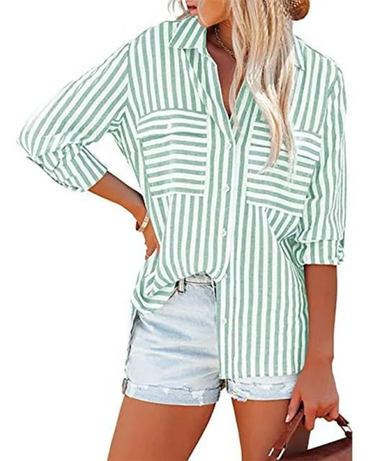 Phoebe Cotton Shirt Green