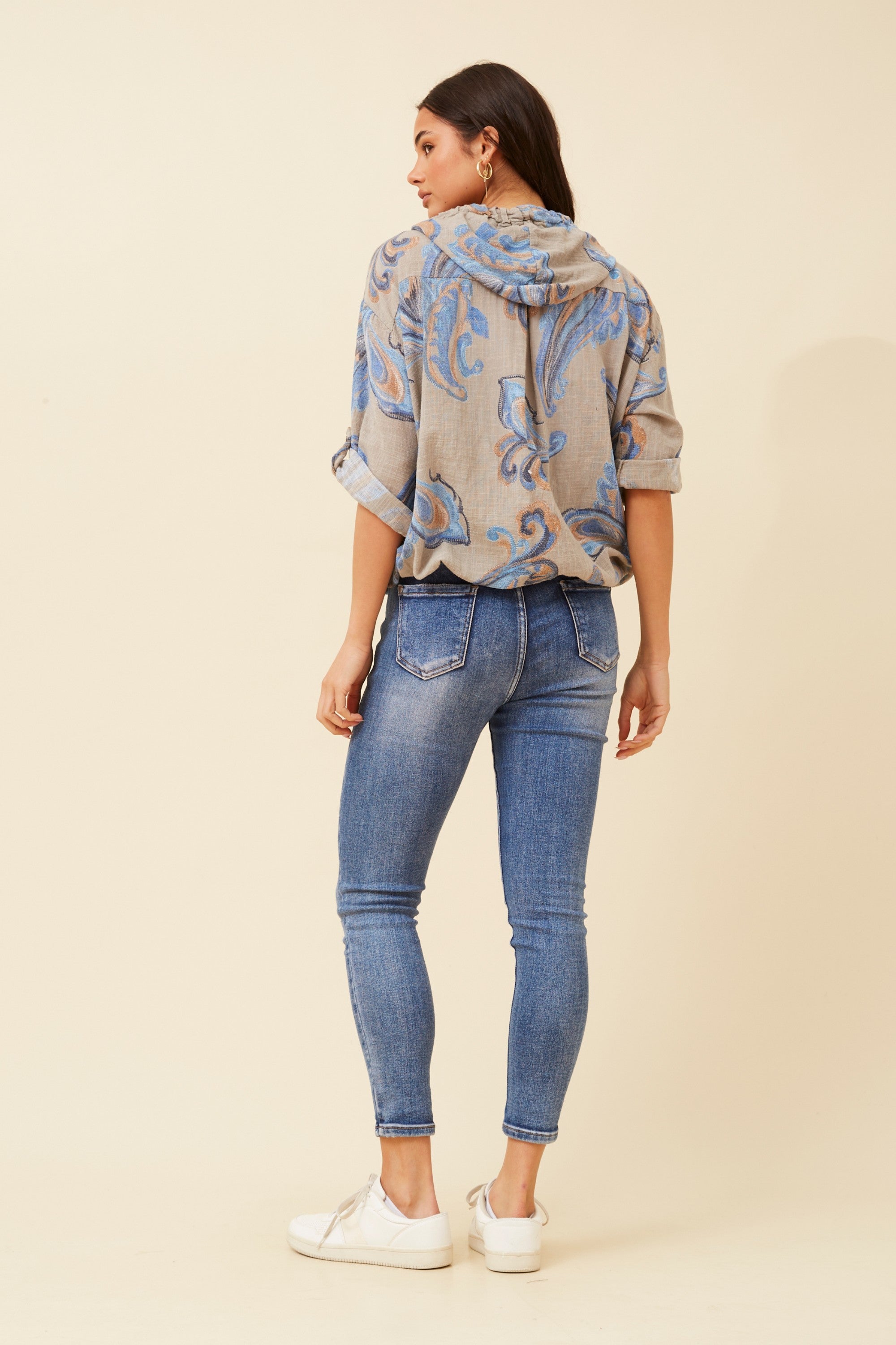 Siena Italian Jacket Paisley Taupe