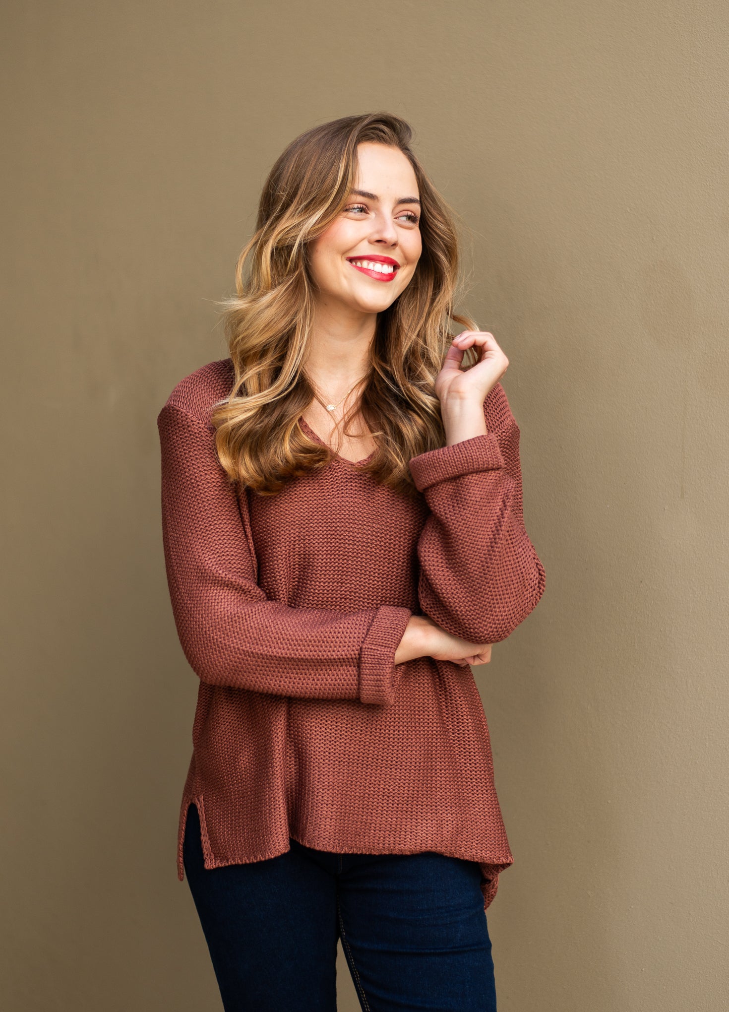 Billi Knit Jumper Chocolate