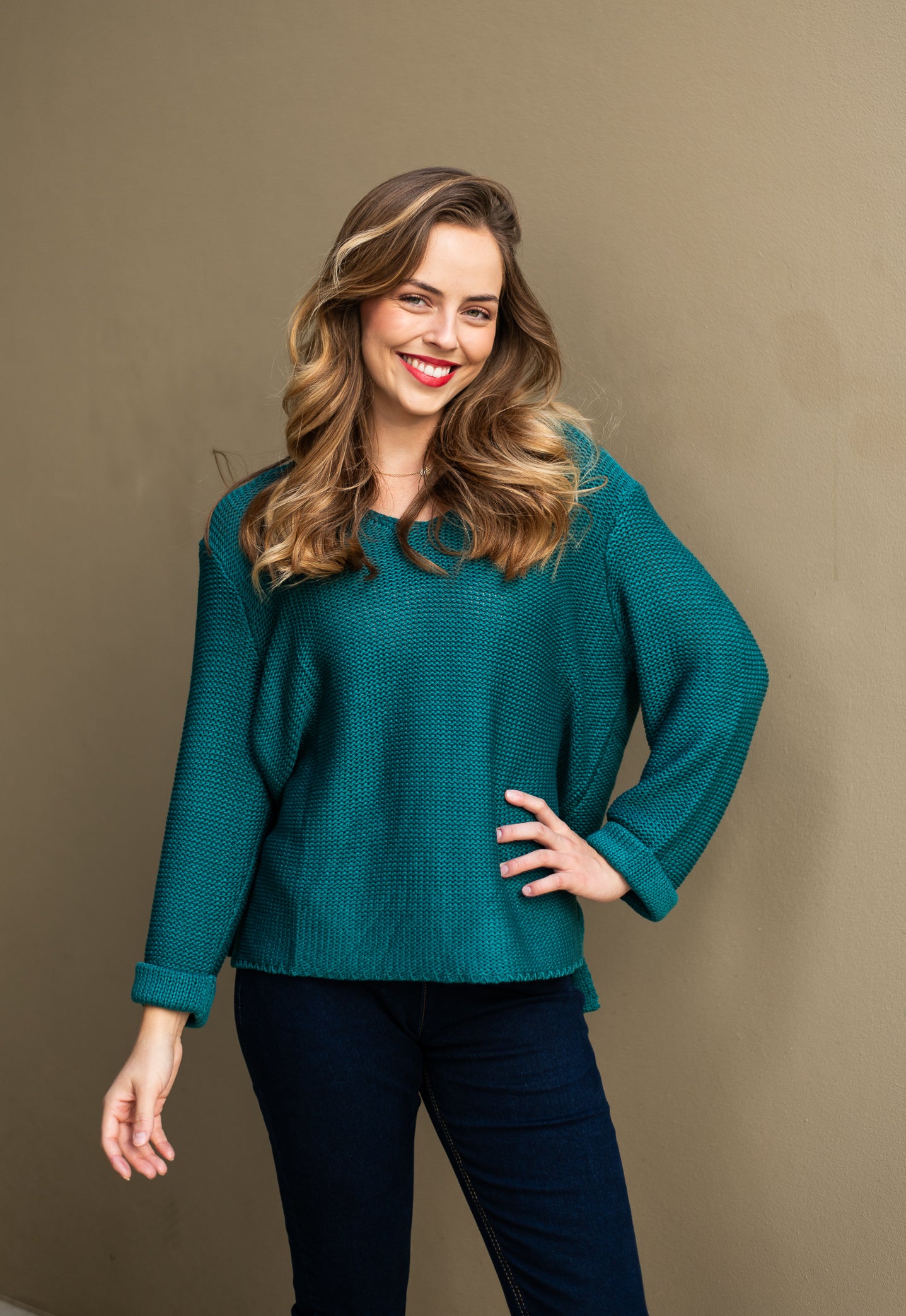 Billi Knit Jumper Teal