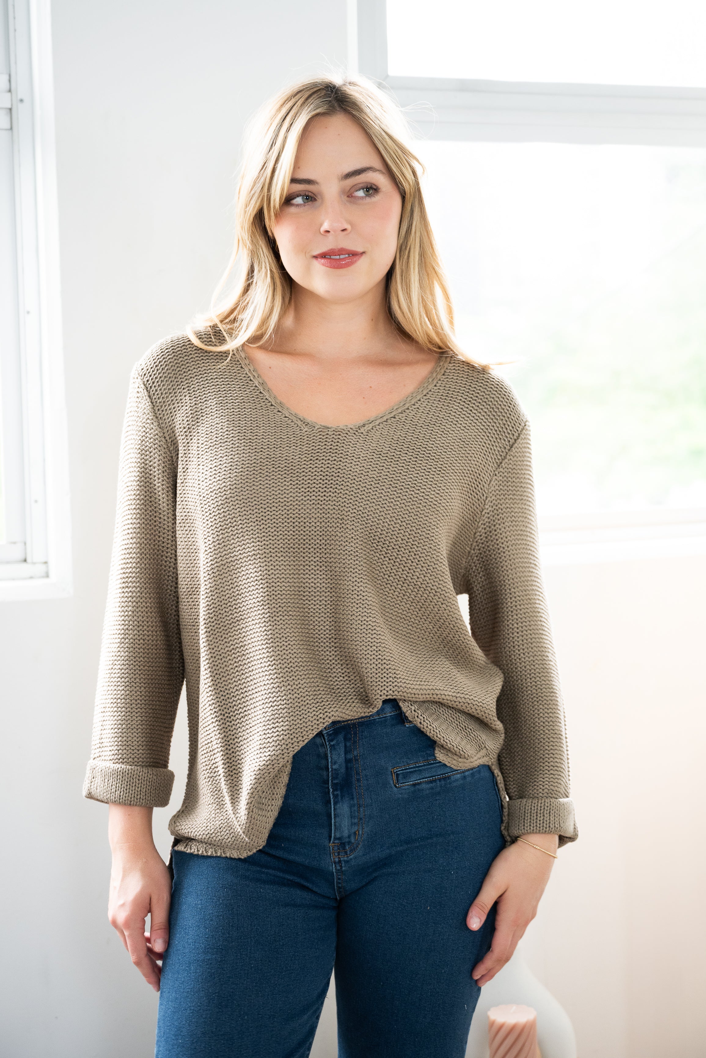 Billi Knit Jumper Taupe