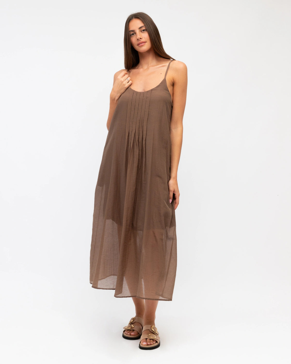 Lara Maxi Dress Chocolate