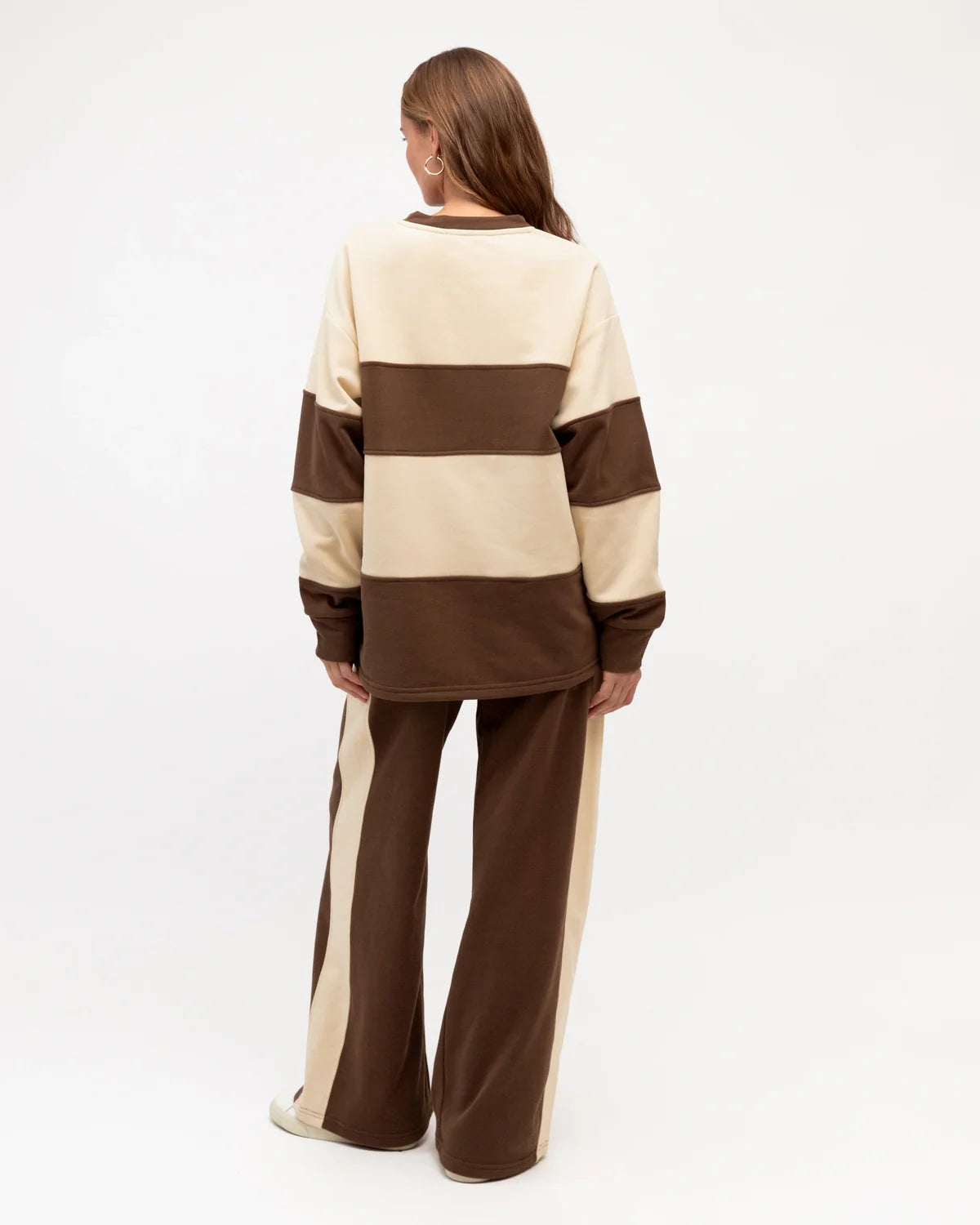 Helina Stripe V Neck Sweater