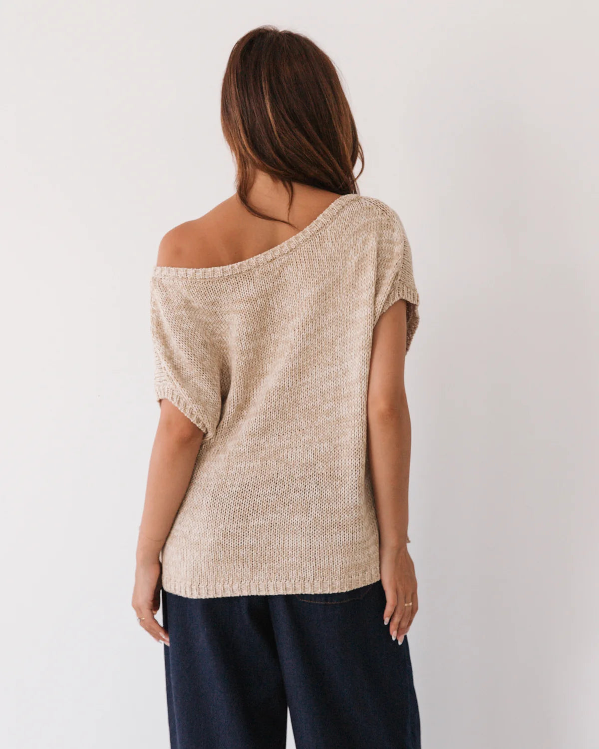 Sophia Off Shoulder Knit Oatmeal