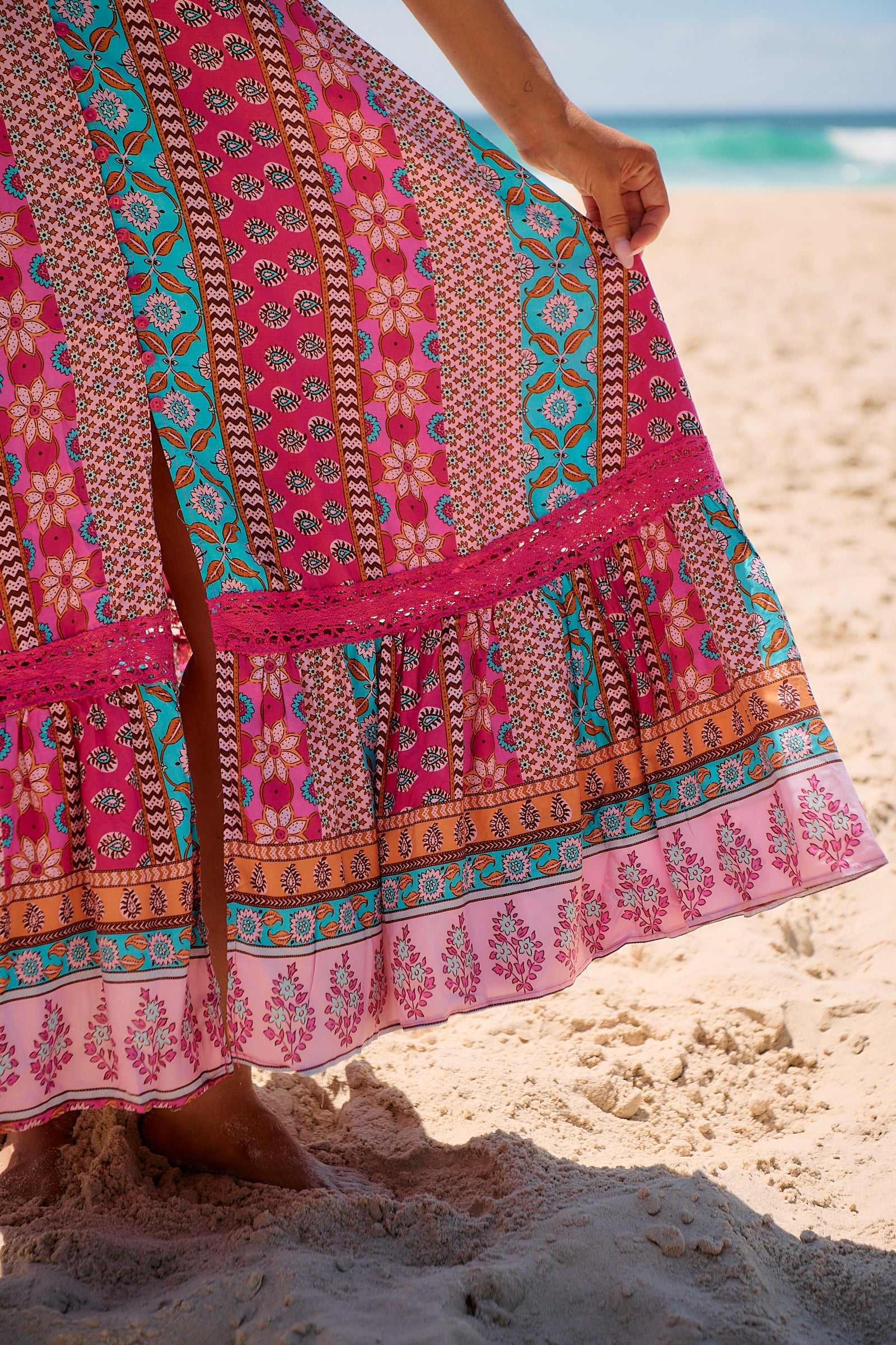 Cedella Print Carmen Maxi