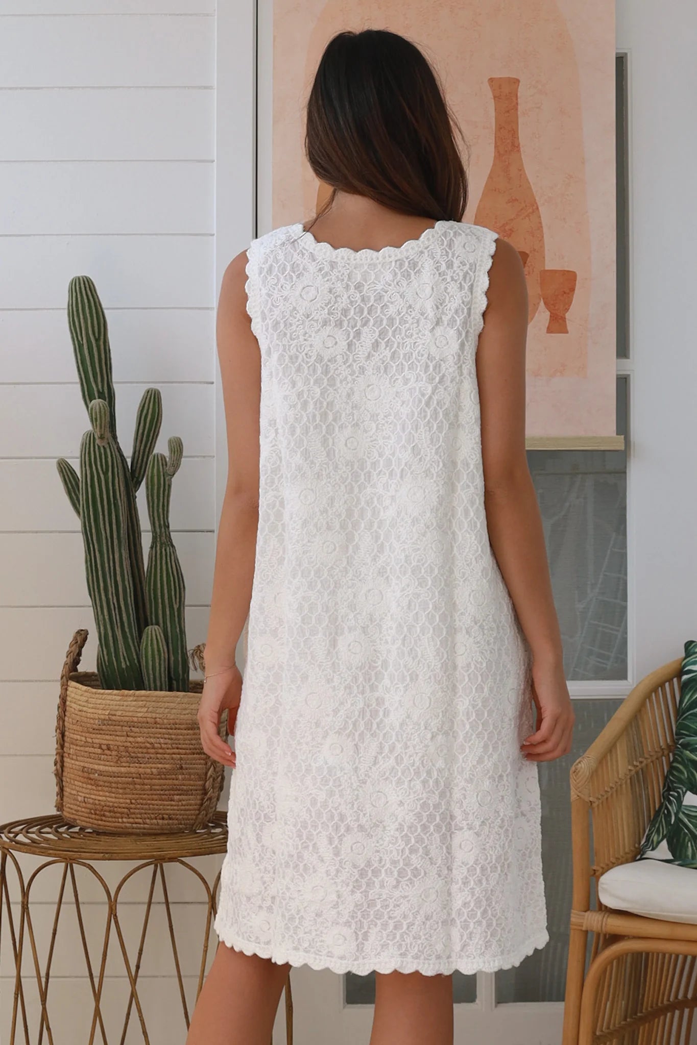Bronny Crochet Short Dress