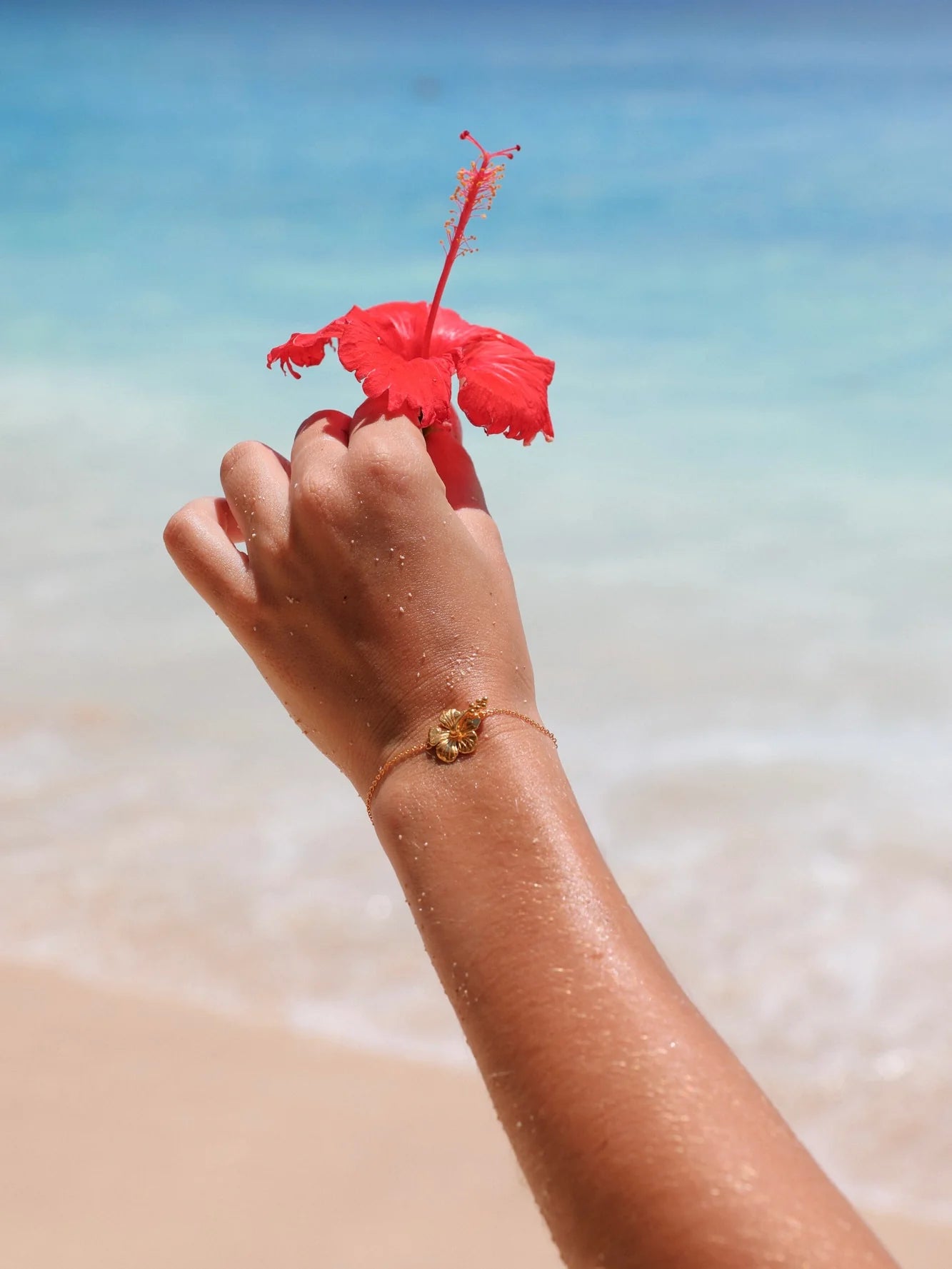 Hibiscus Bracelet 18K Gold Vermeil