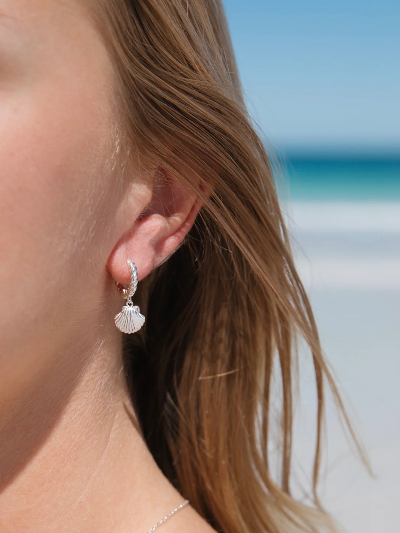 Lahana Hoops in Sterling Silver