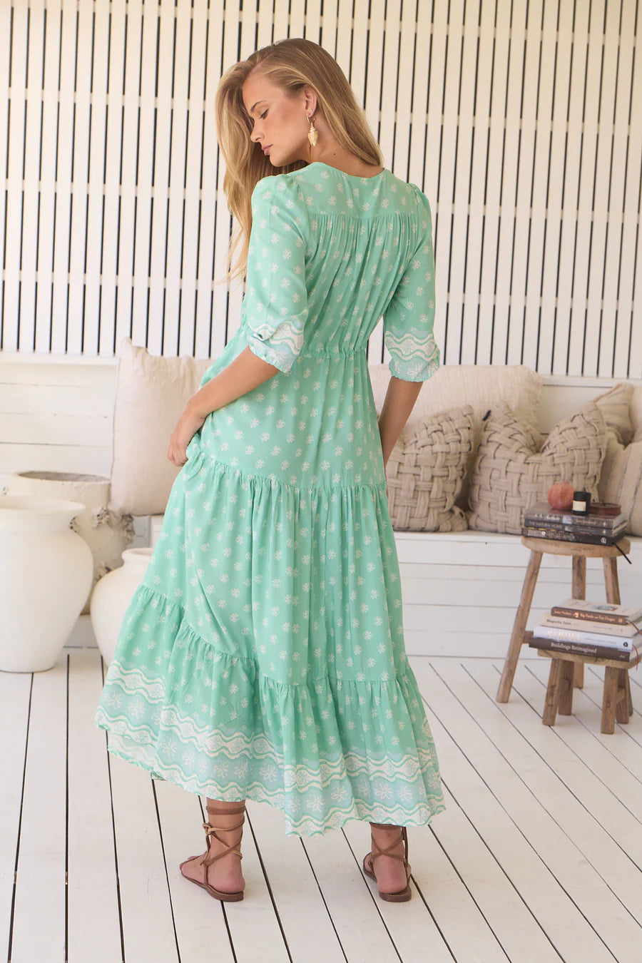 Tessa Sea Foam Maxi Dress