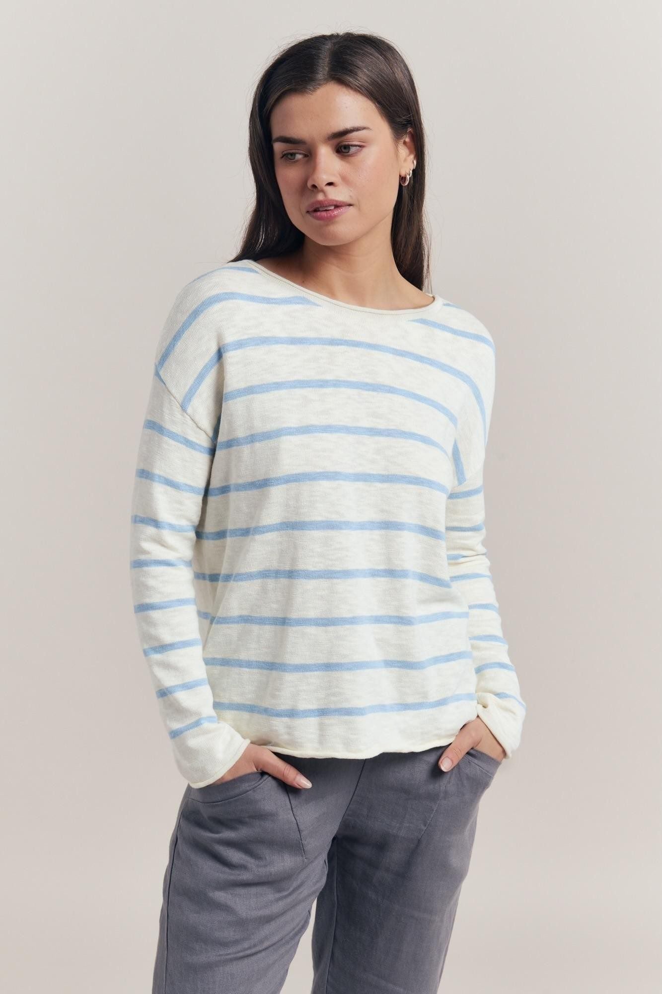 Minnie Top Milk / Blue