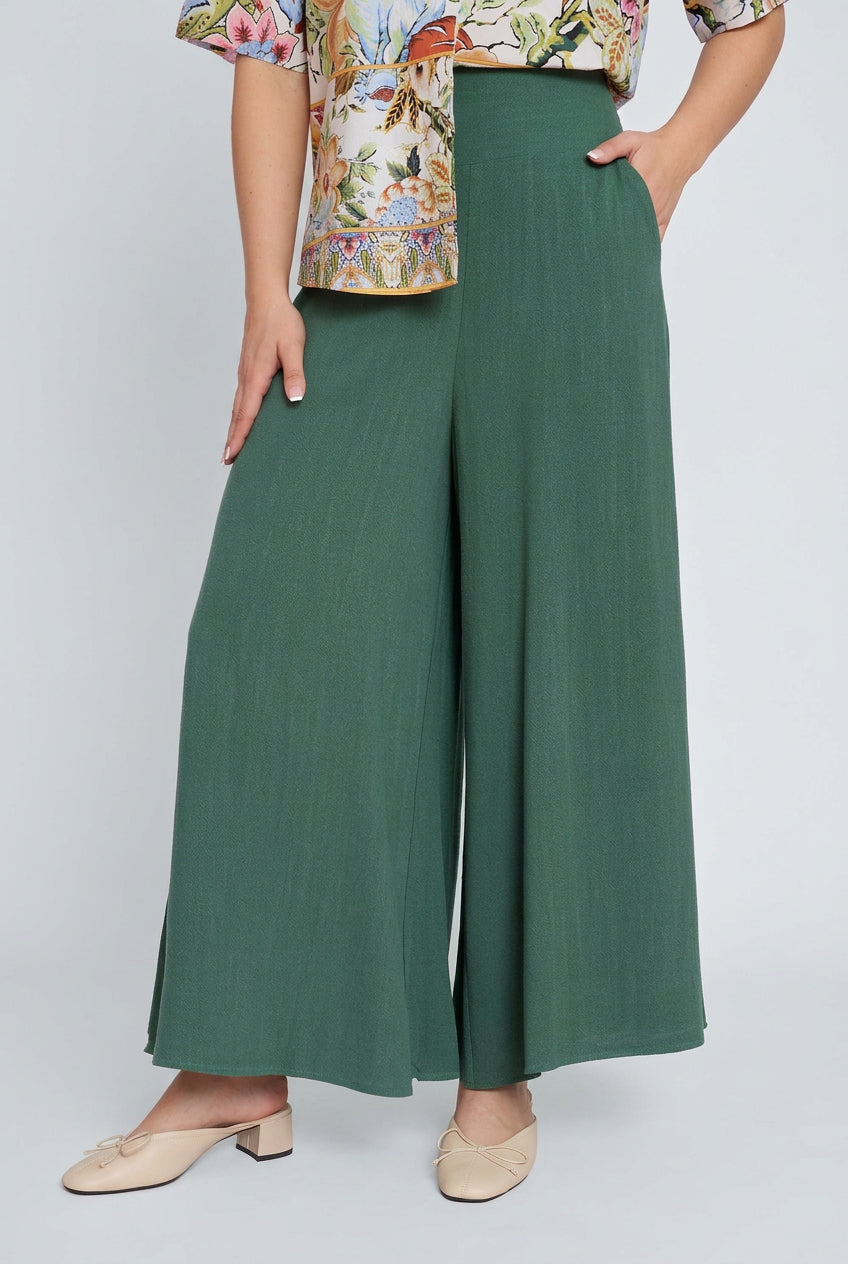 Classic Wide Leg Linen Pant