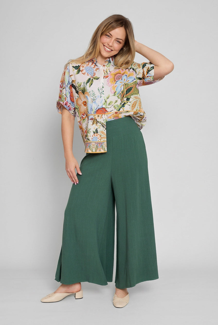 Classic Wide Leg Linen Pant