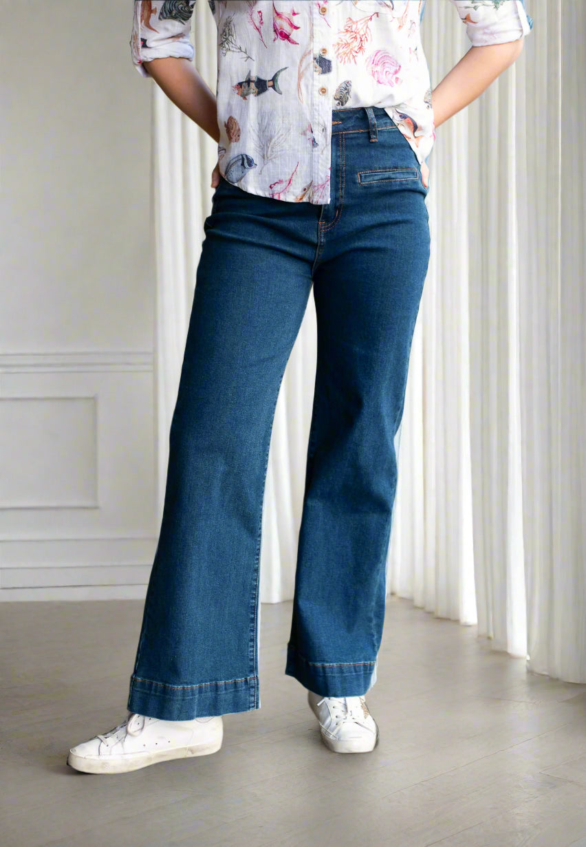 The Wide Leg Jean Dark