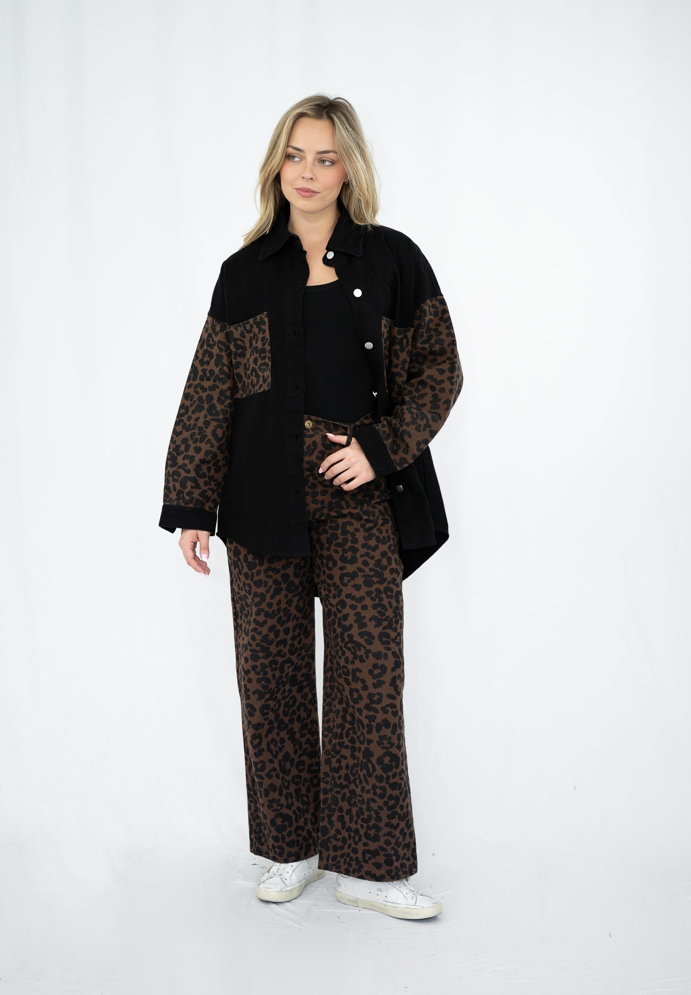 Peyton Leopard Jeans