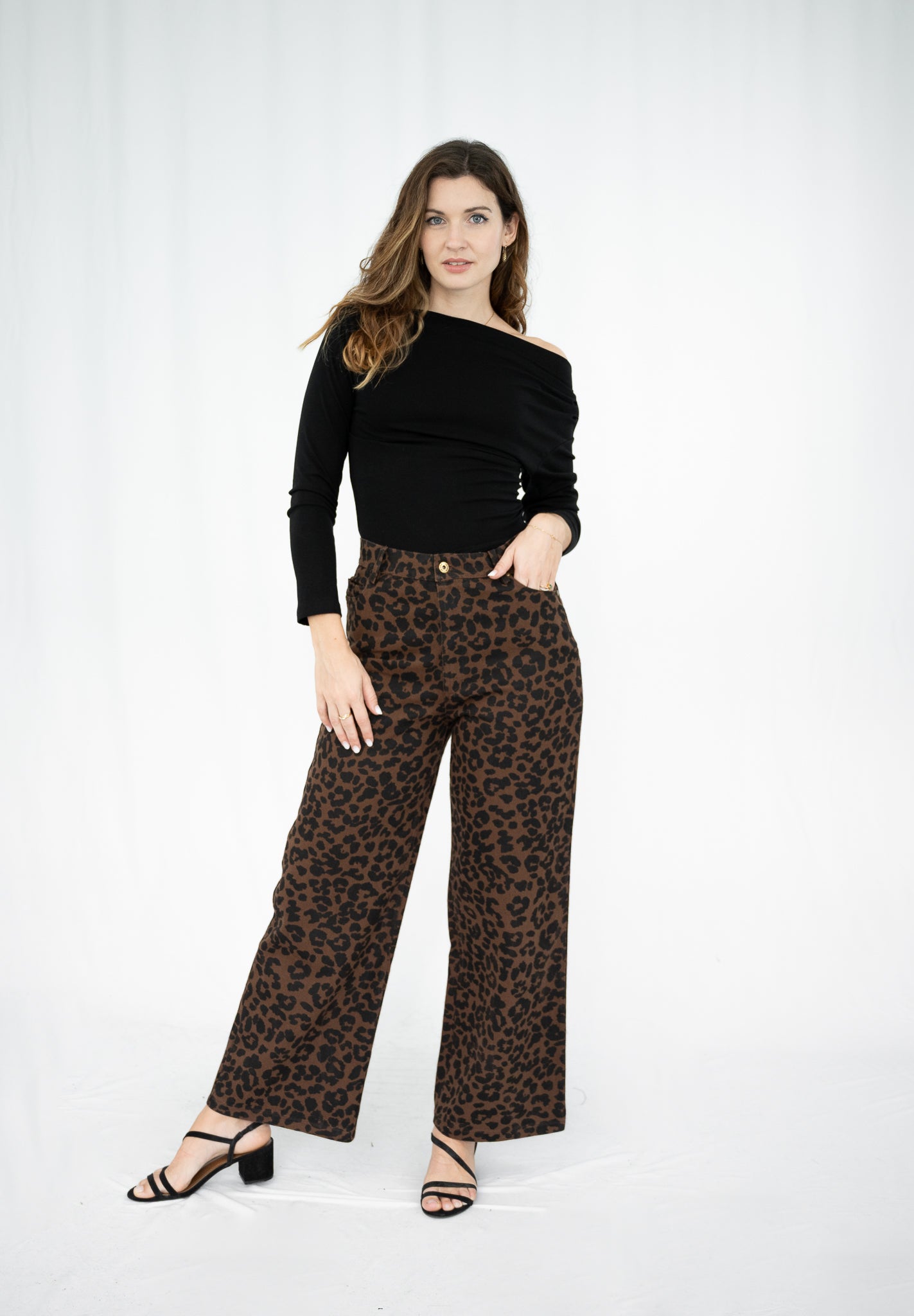 Peyton Leopard Jeans