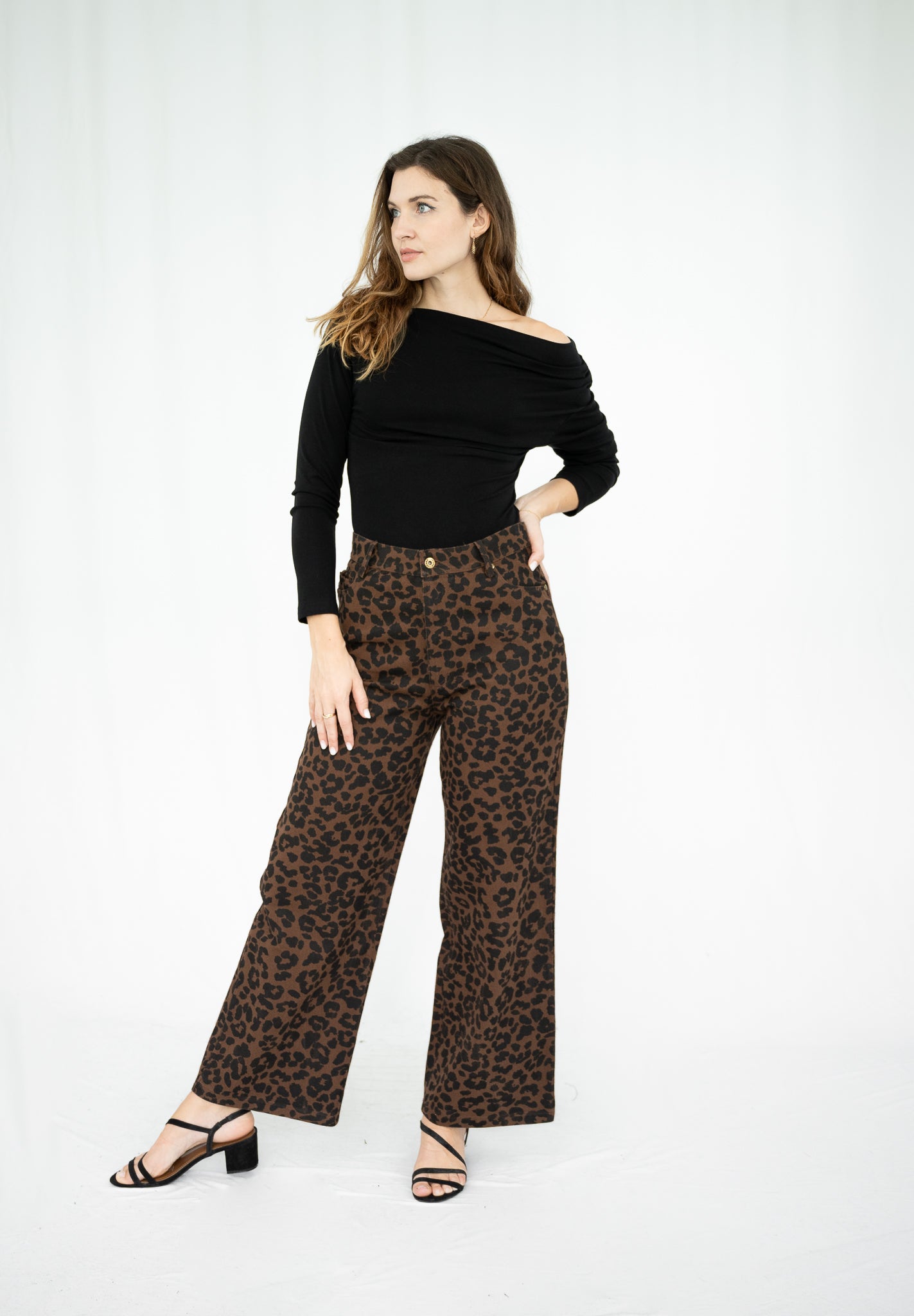 Peyton Leopard Jeans