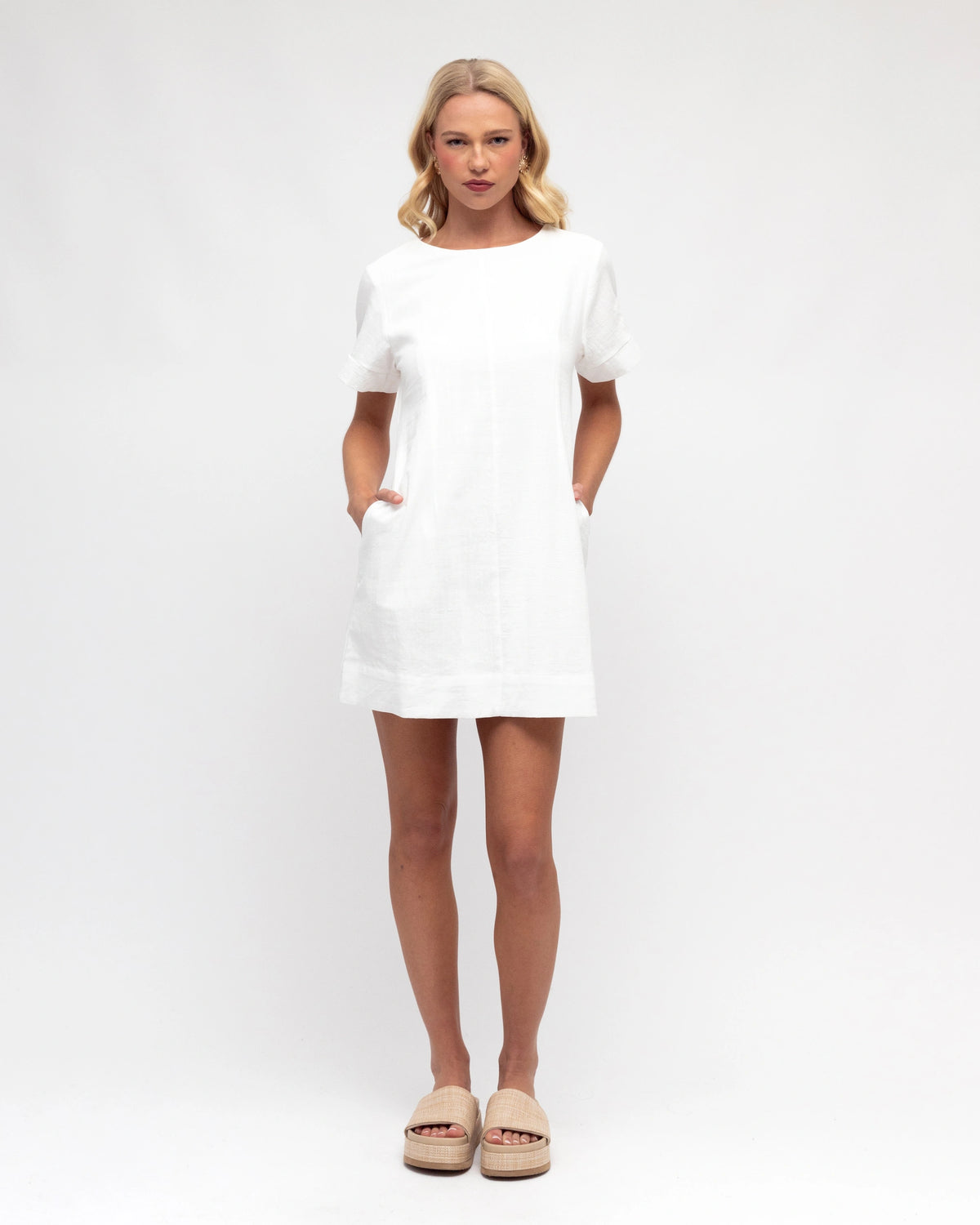 Berlin Shift Dress White