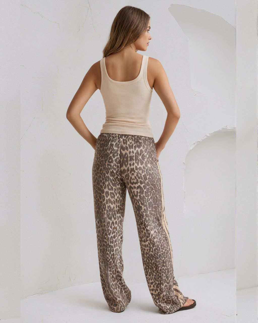 Leopard Denim Jeans