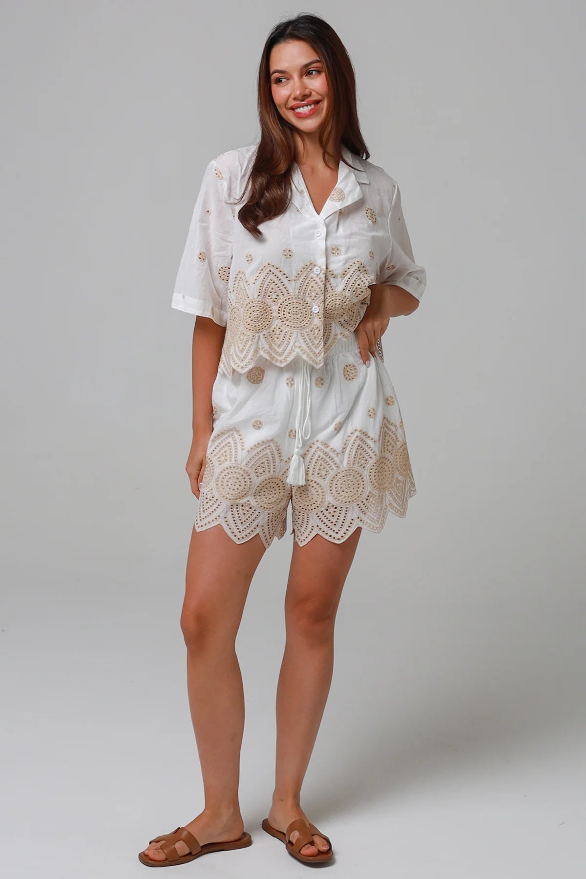 Sandswept Broderie Set