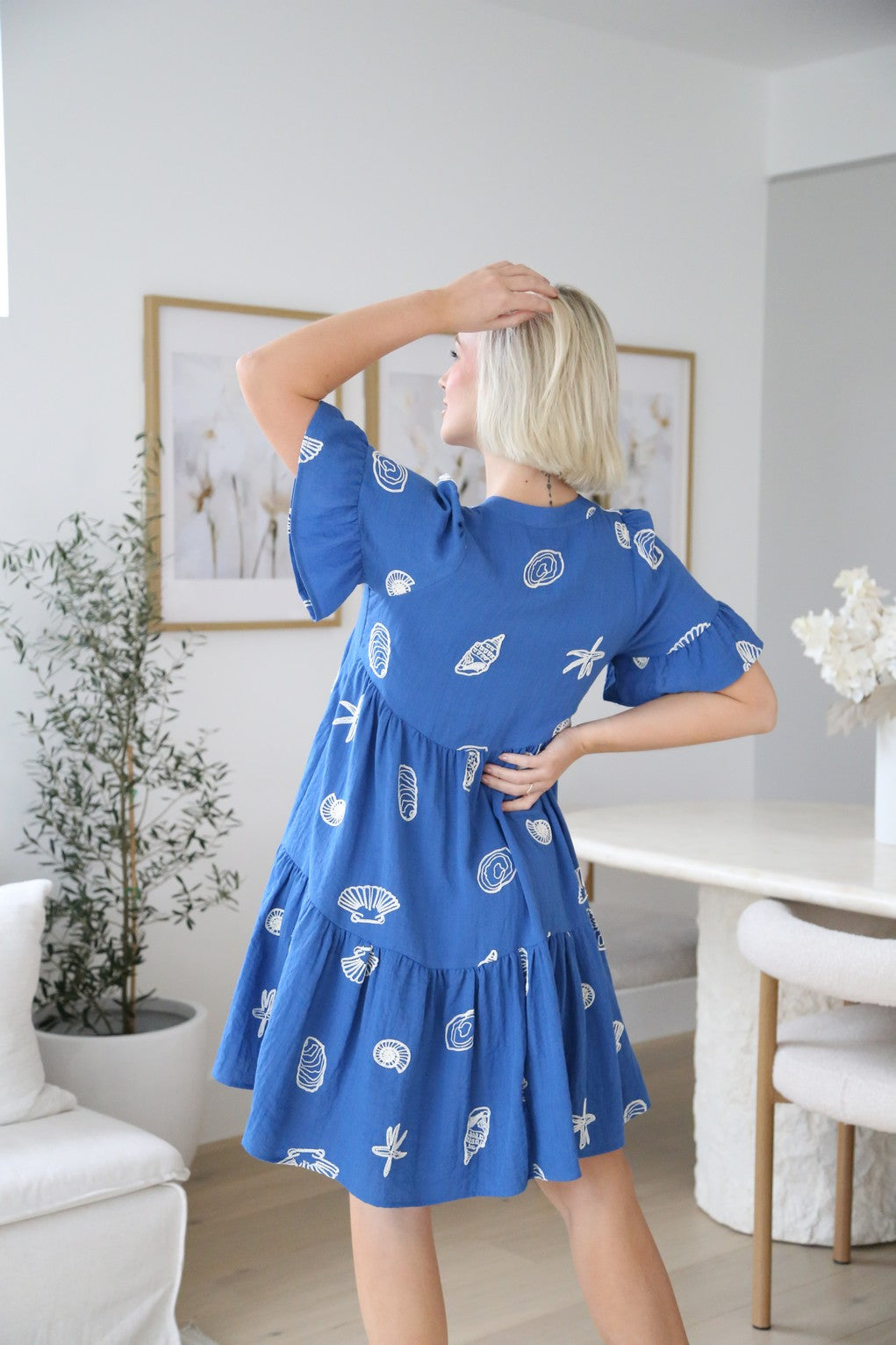 Chiara Short Dress Blue