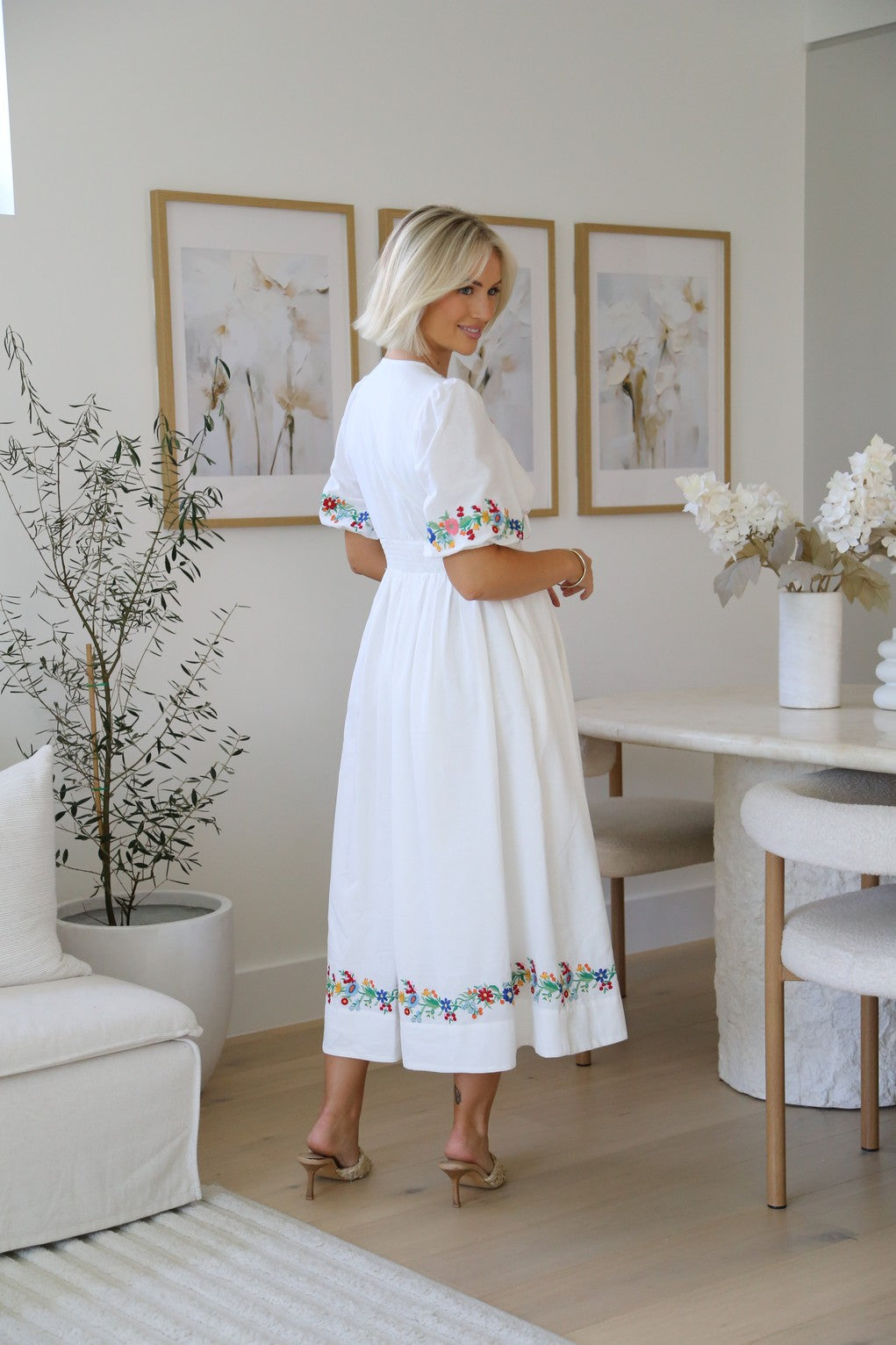 Floral Embroidered Maxi Dress