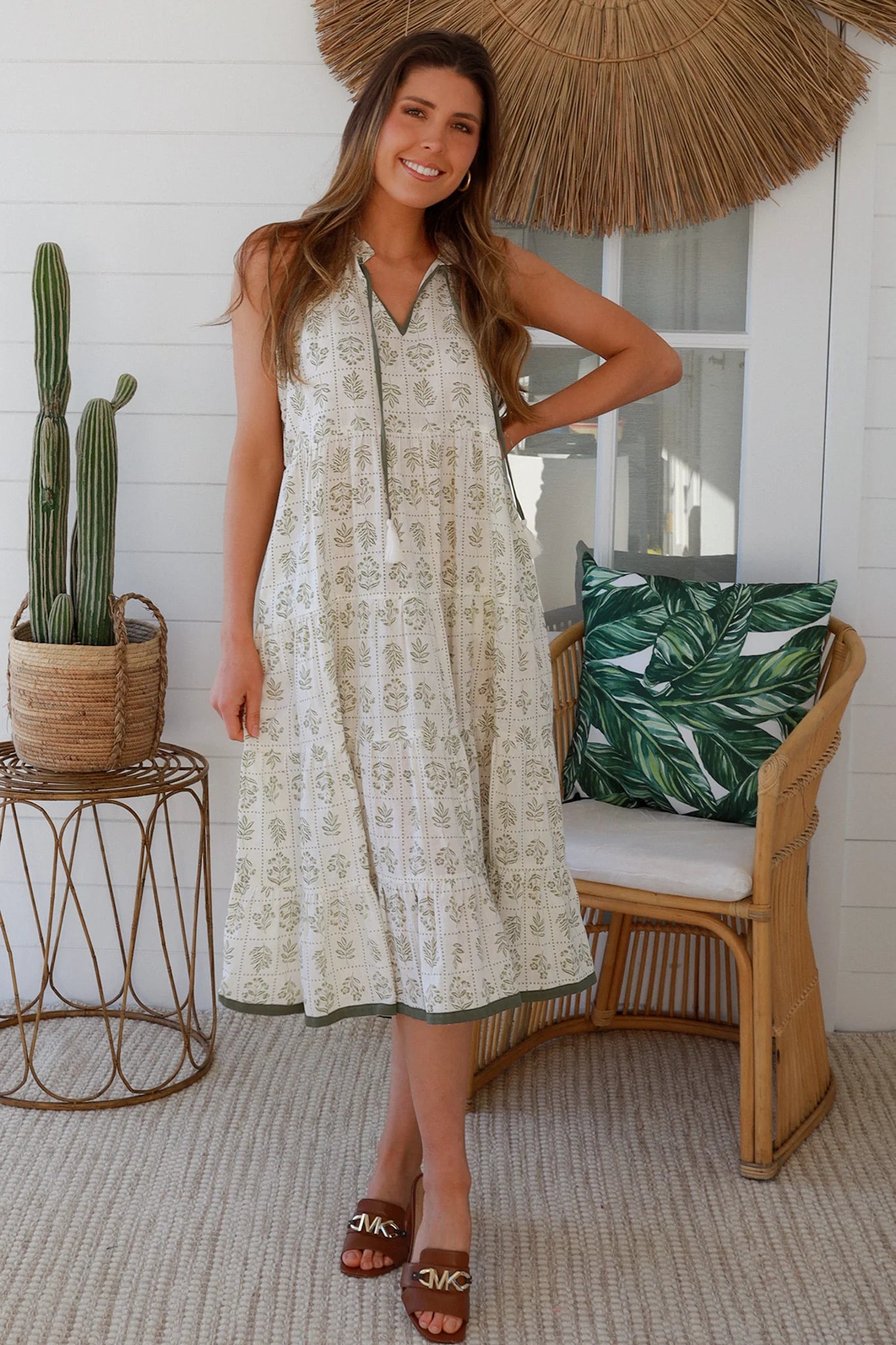 Sage Shift Dress
