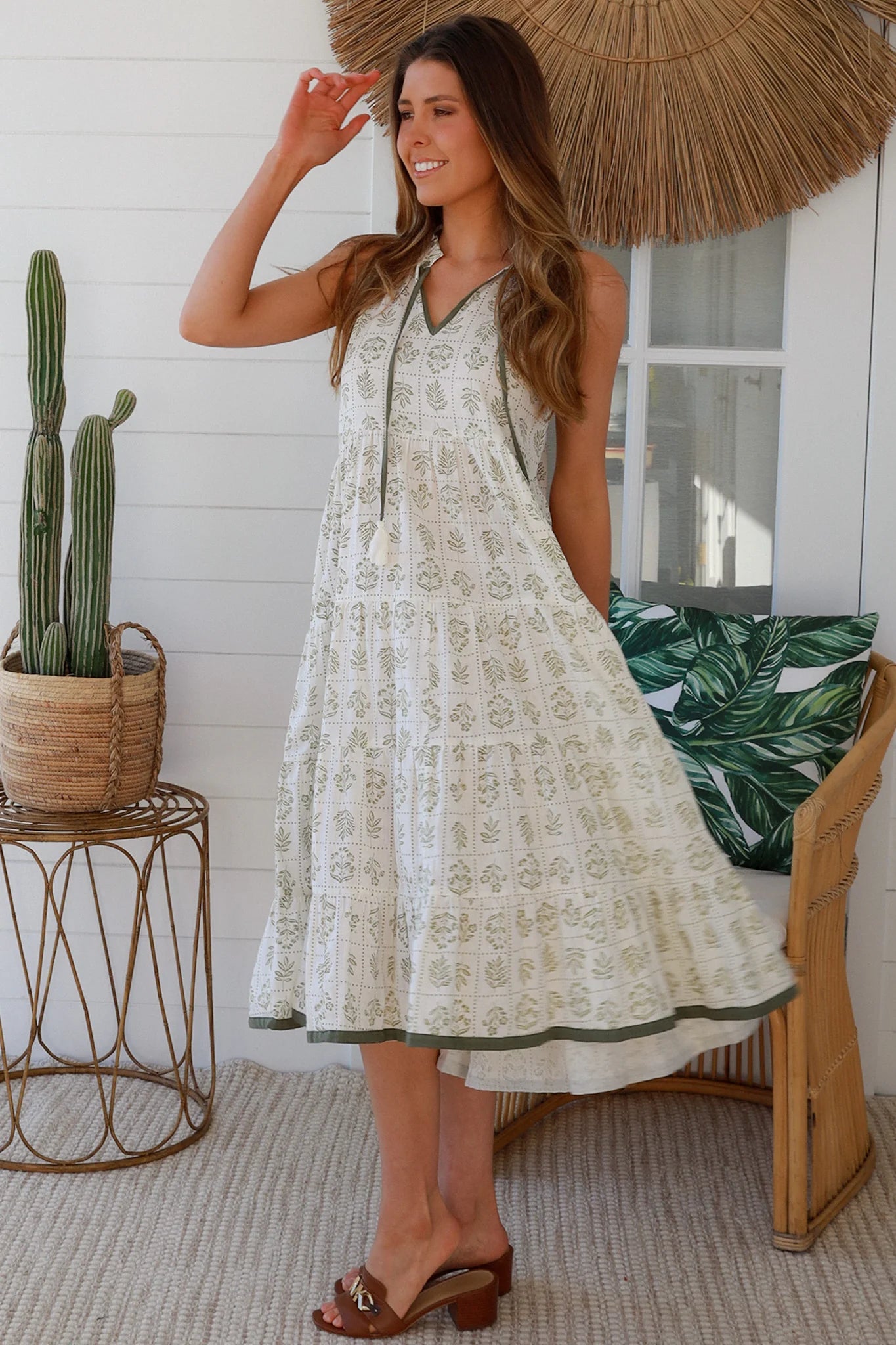 Sage Shift Dress