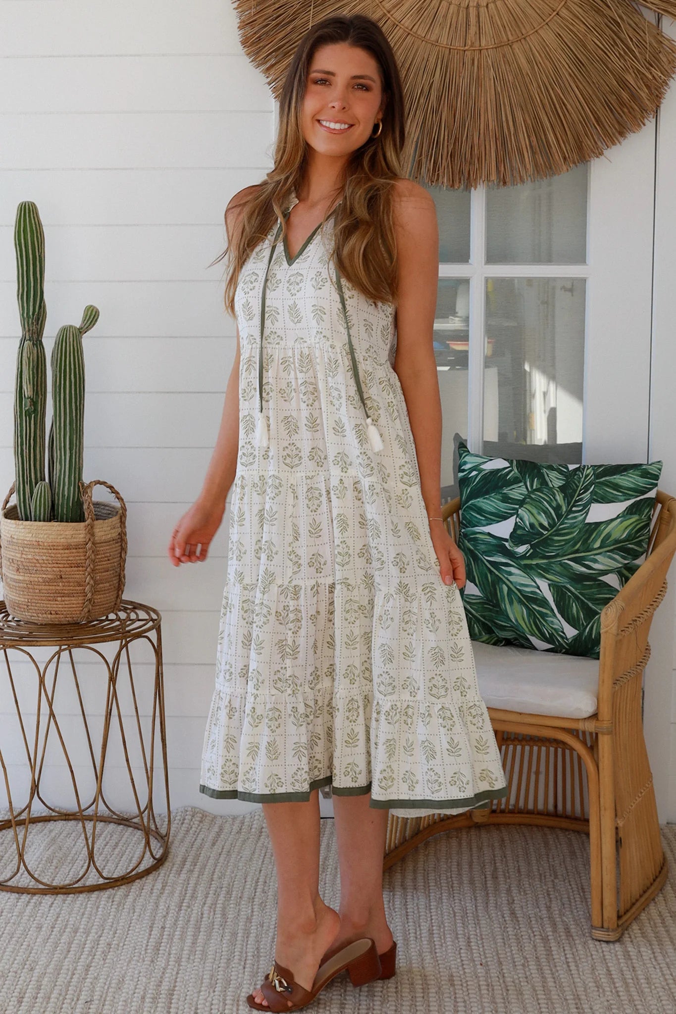 Sage Shift Dress