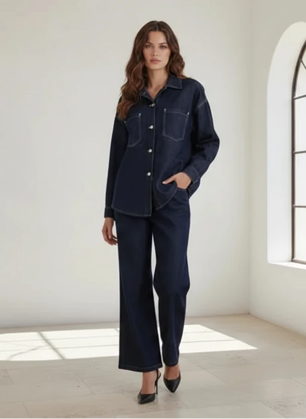 Denver Denim 2 Pce Shirt & Jean Set
