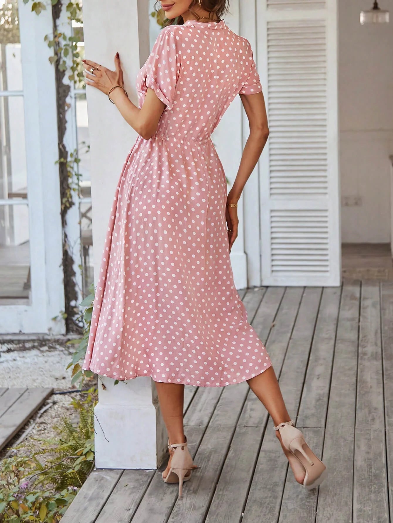 Monroe Midi Dress Pink