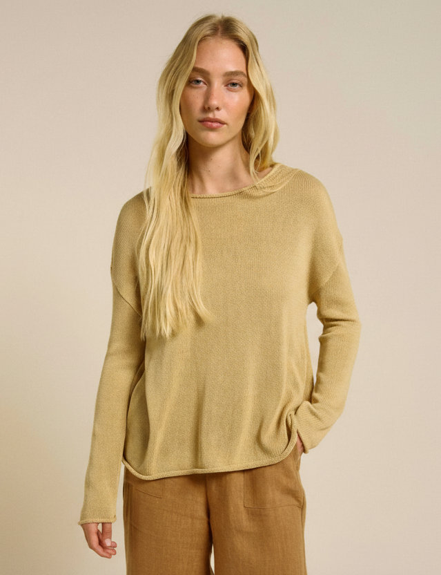 Spring Knit Long Sleeve Top