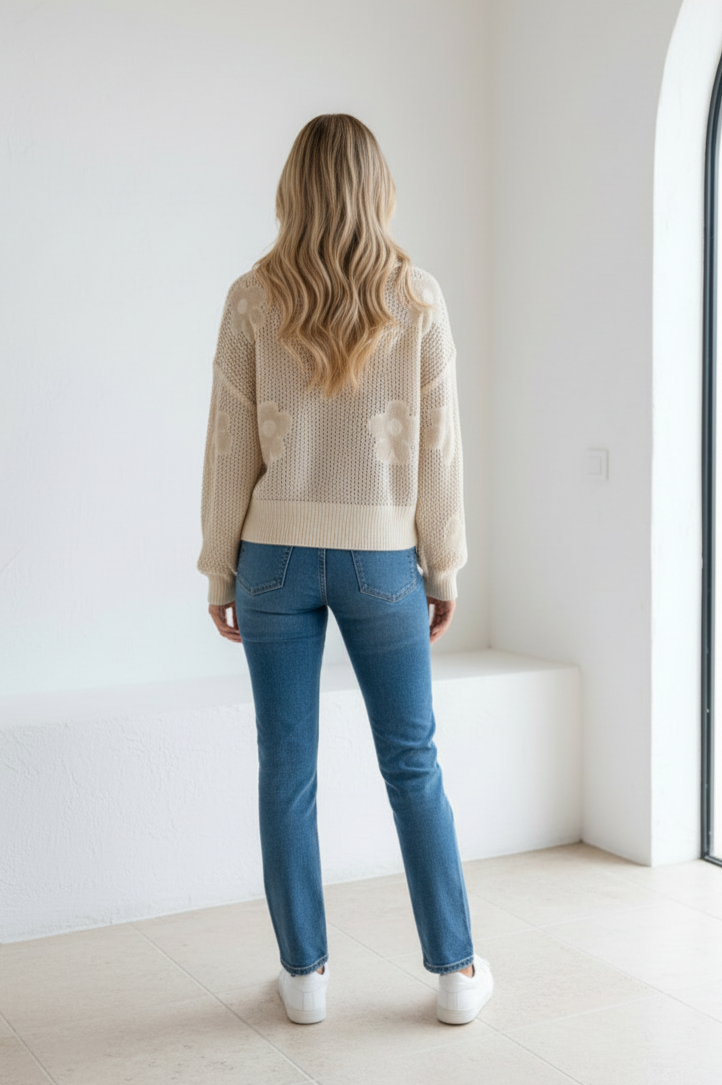 Daisy Cardigan Natural