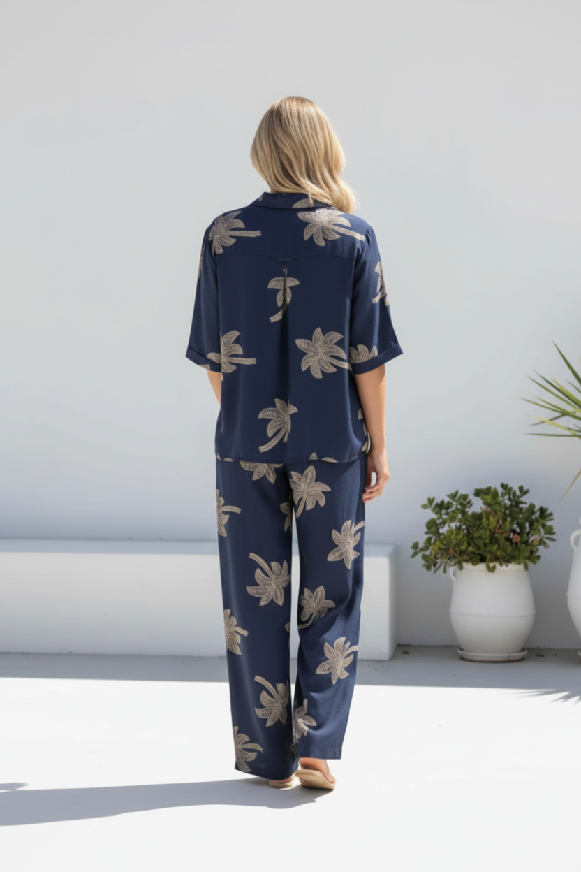 Laguna Shirt & Pant Set Black