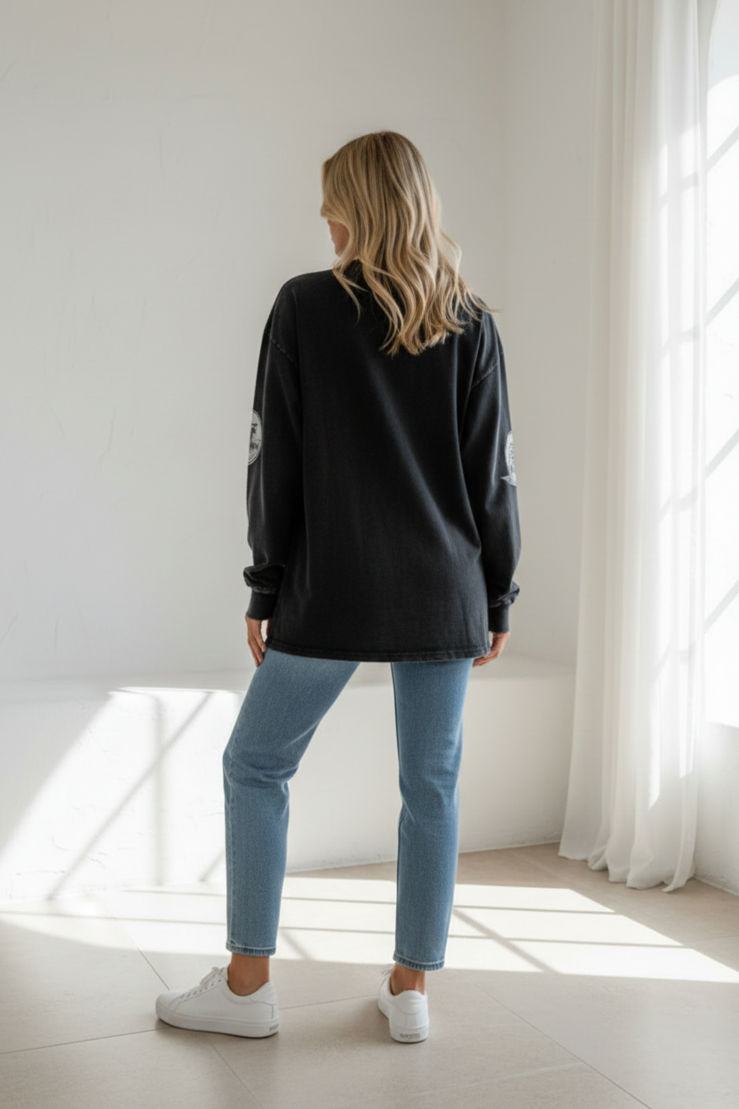 By Frankie Racing Team Long Sleeve Tee Black