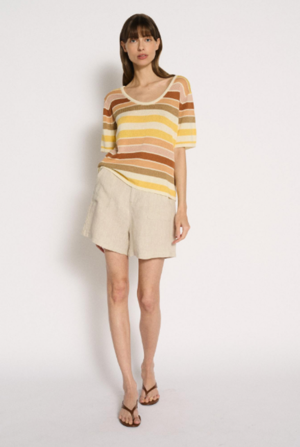 Stevie Striped Knit Tee