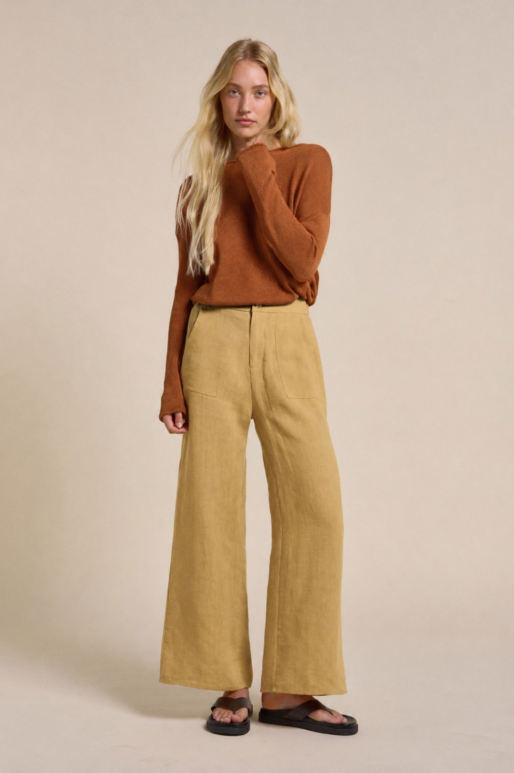 Spring Knit Long Sleeve Top