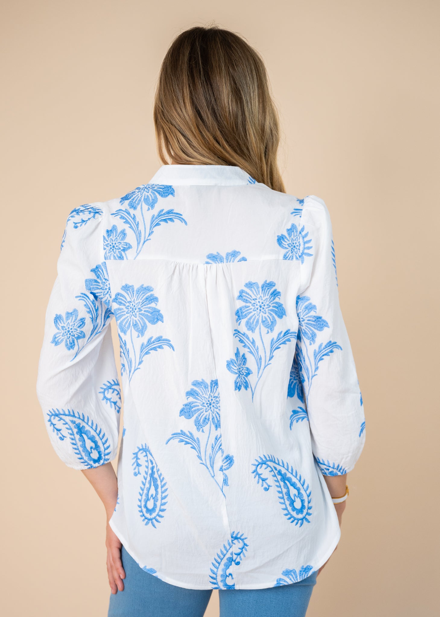Bluebell Embroidered Blouse