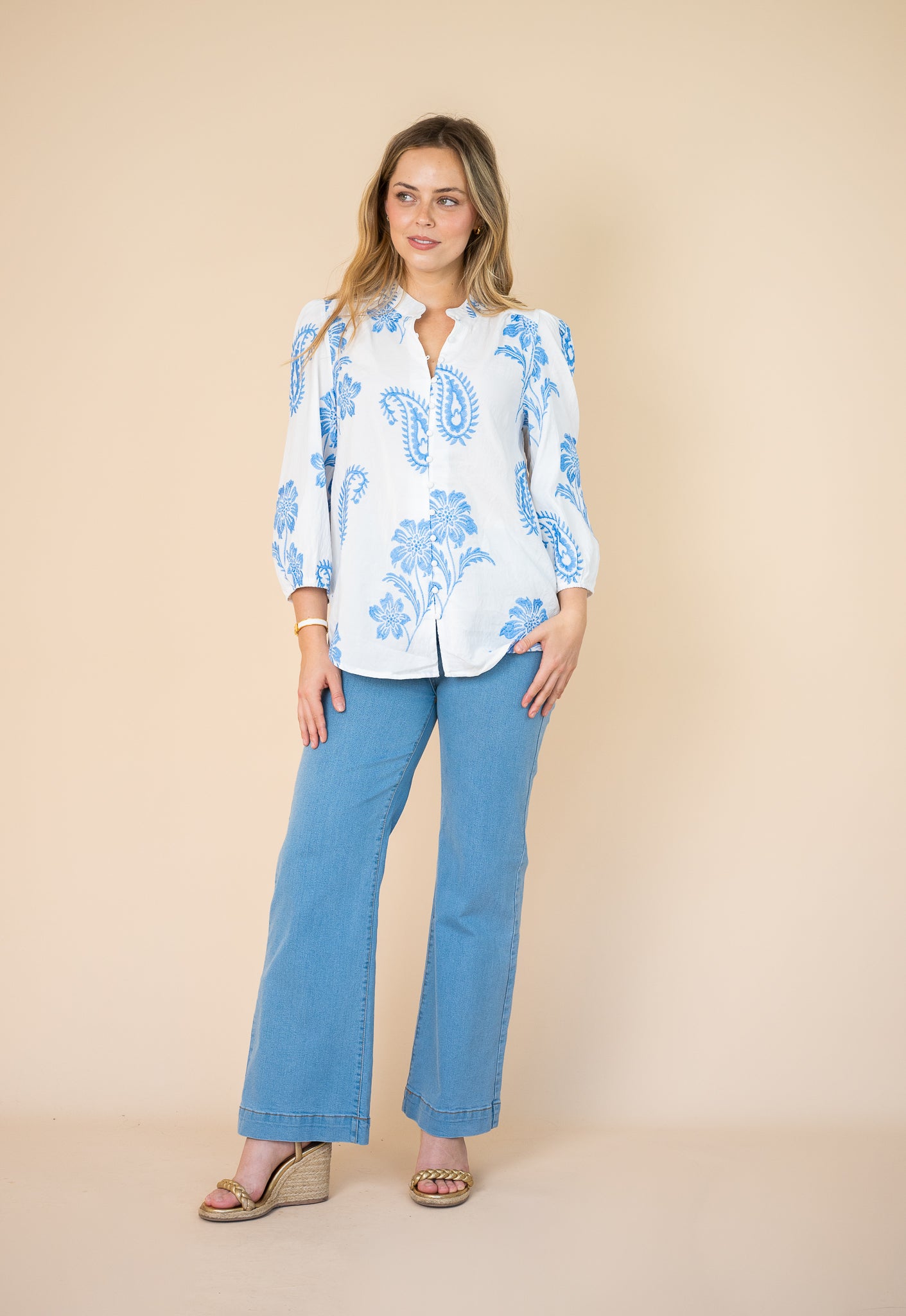 Bluebell Embroidered Blouse