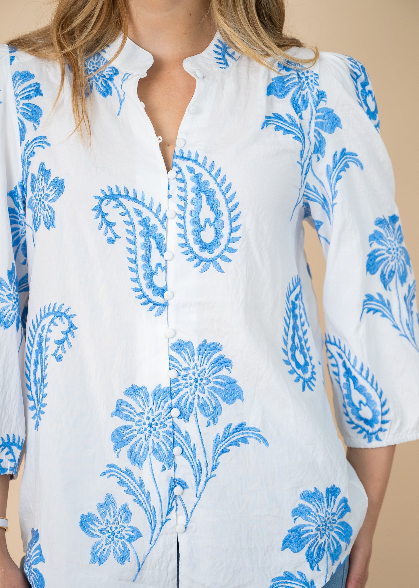 Bluebell Embroidered Blouse