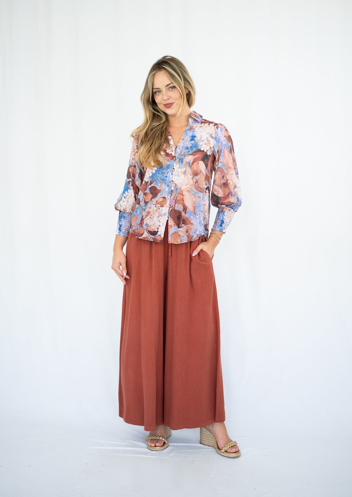 Wisteria Blouse Brown